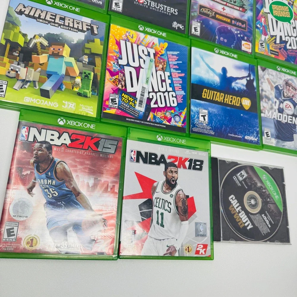 Xbox One Game Lot of 11 Minecraft Divinity Just Dance NBA 2K Madden Call of Duty